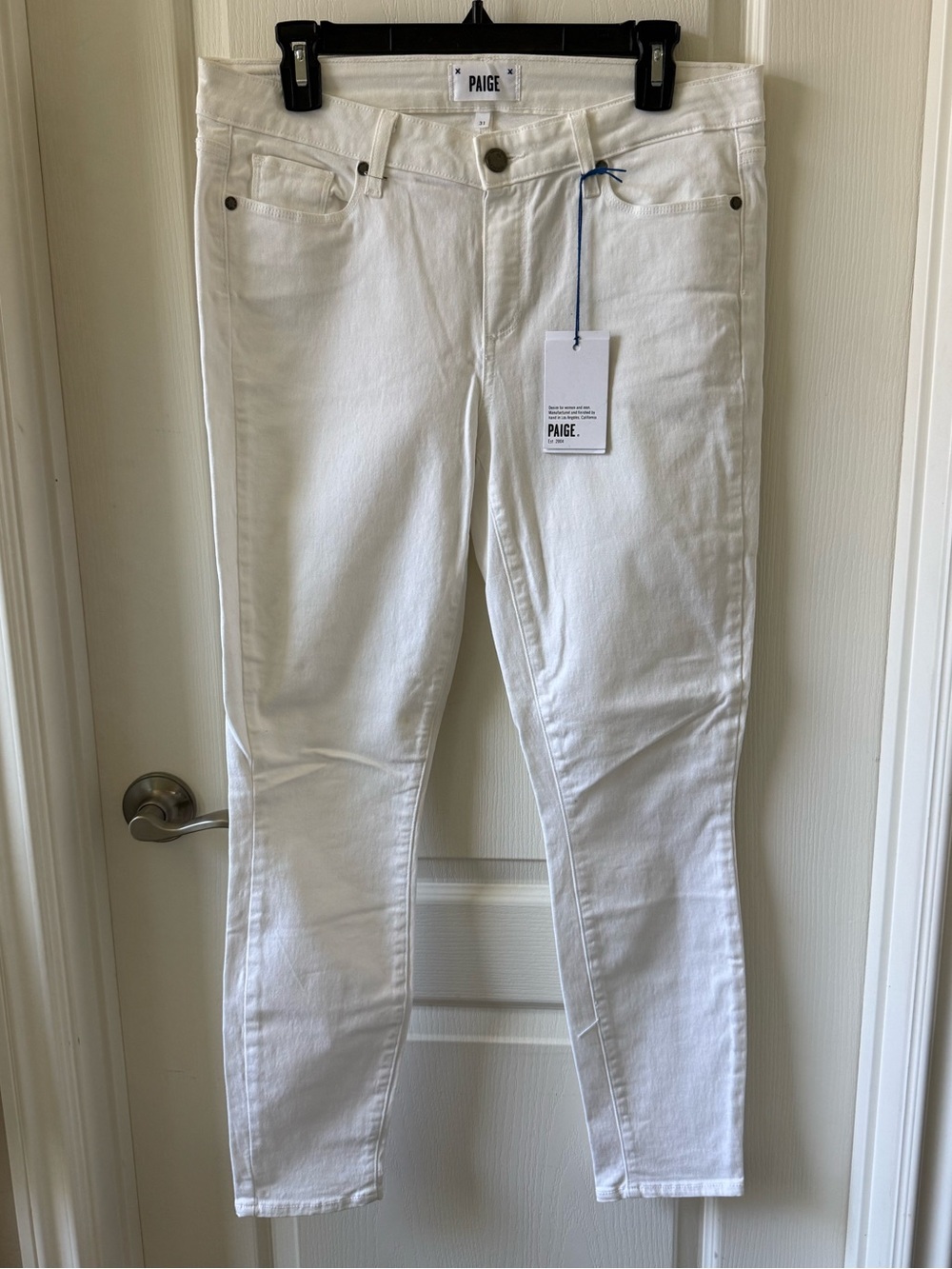 PAIGE White Skinny Jeans - Clean Slim Fit